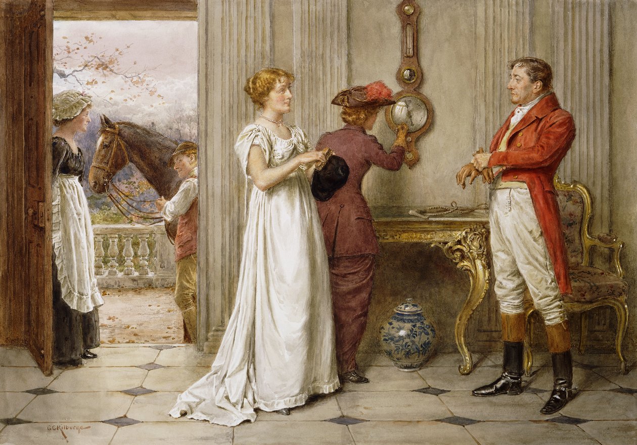 Een Zuidelijke Wind en een Bewolkte Lucht door George Goodwin Kilburne