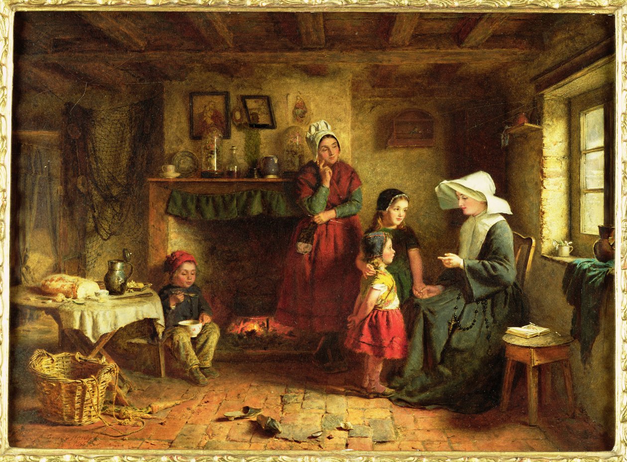La Soeur de Charite, 1866 door George Hardy