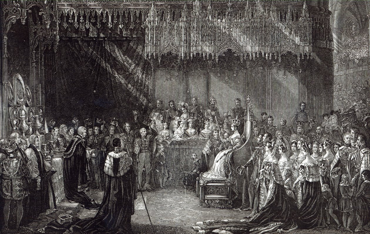 De kroning van de koningin door George Hayter