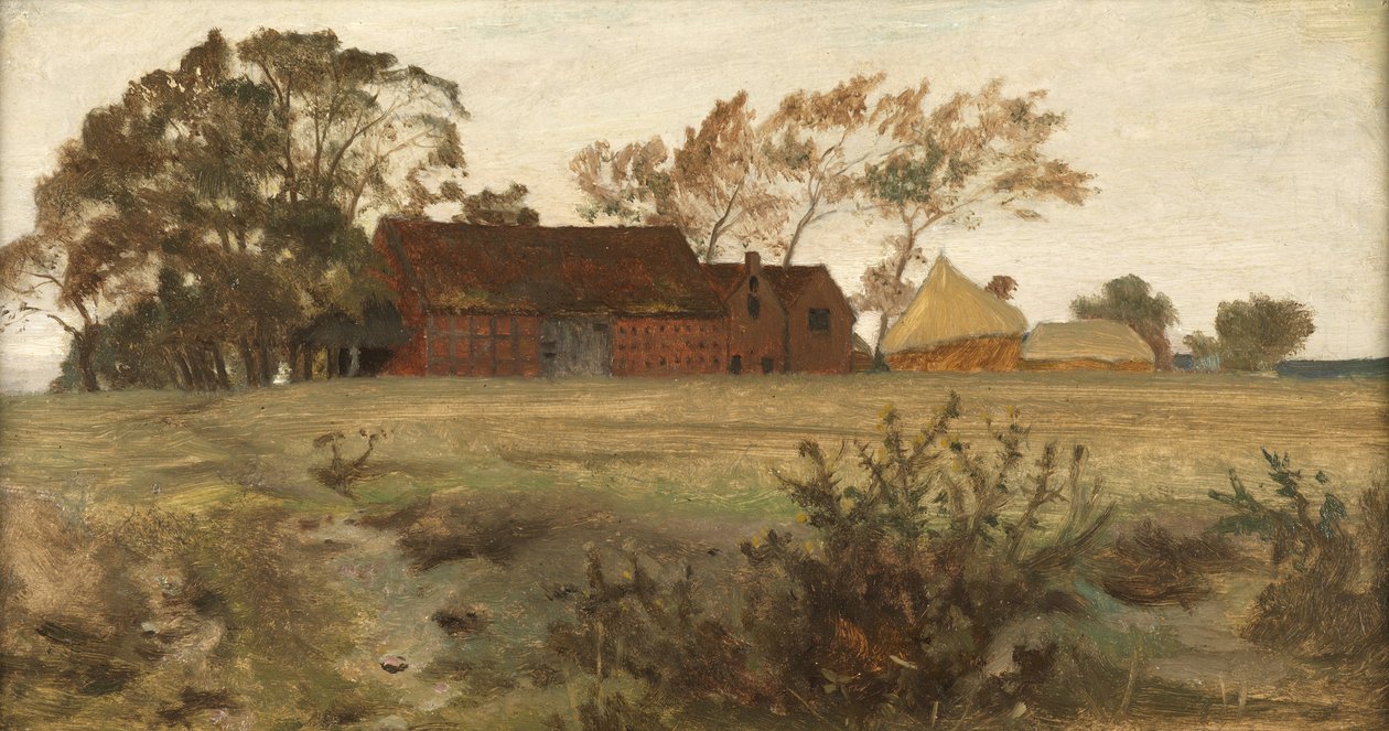 Een huis in Warwickshire door George Hemming Mason