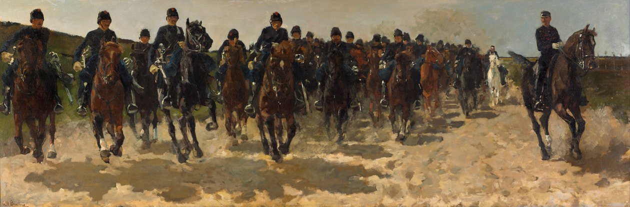 Cavalerie  door George Hendrik Breitner