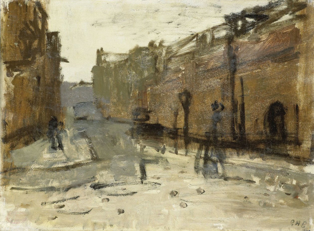 De Baan in Rotterdam door George Hendrik Breitner