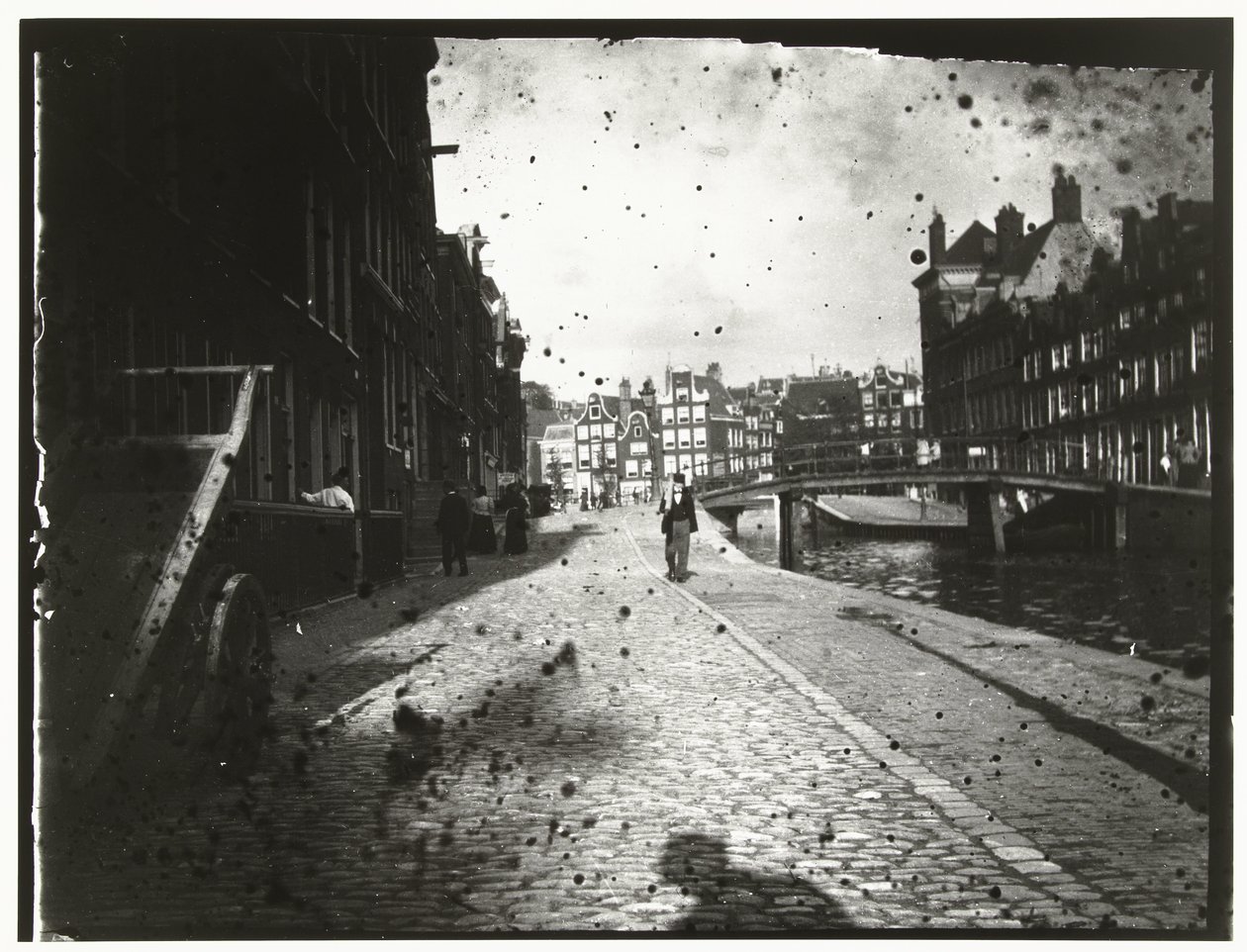 Gezicht op de Looiersgracht in Amsterdam door George Hendrik Breitner
