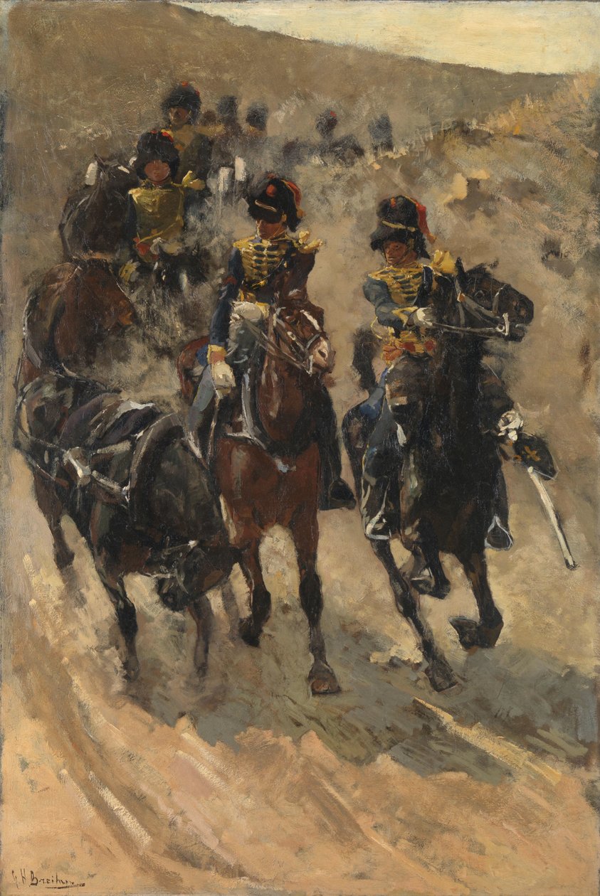 De gele ruiters door George Hendrik Breitner