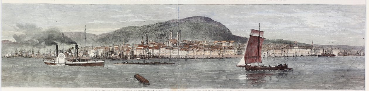 Uitzichten op de Stad Montreal, Canada Oost door George Henry Andrews