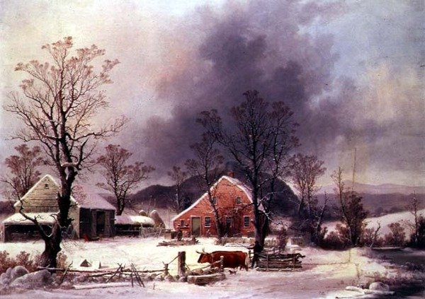 Terug naar de Boerderij door George Henry Durrie