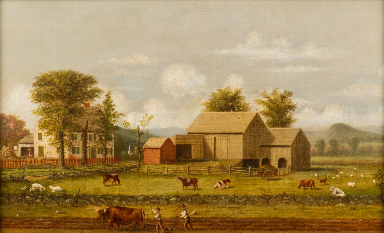 Zomerboerderij door George Henry Durrie