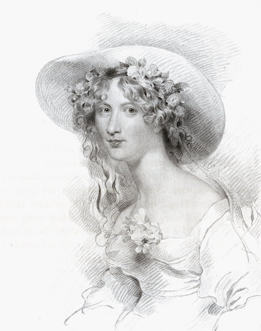 Anna Maria Porter, gegraveerd door Thomas Woolnoth uit 