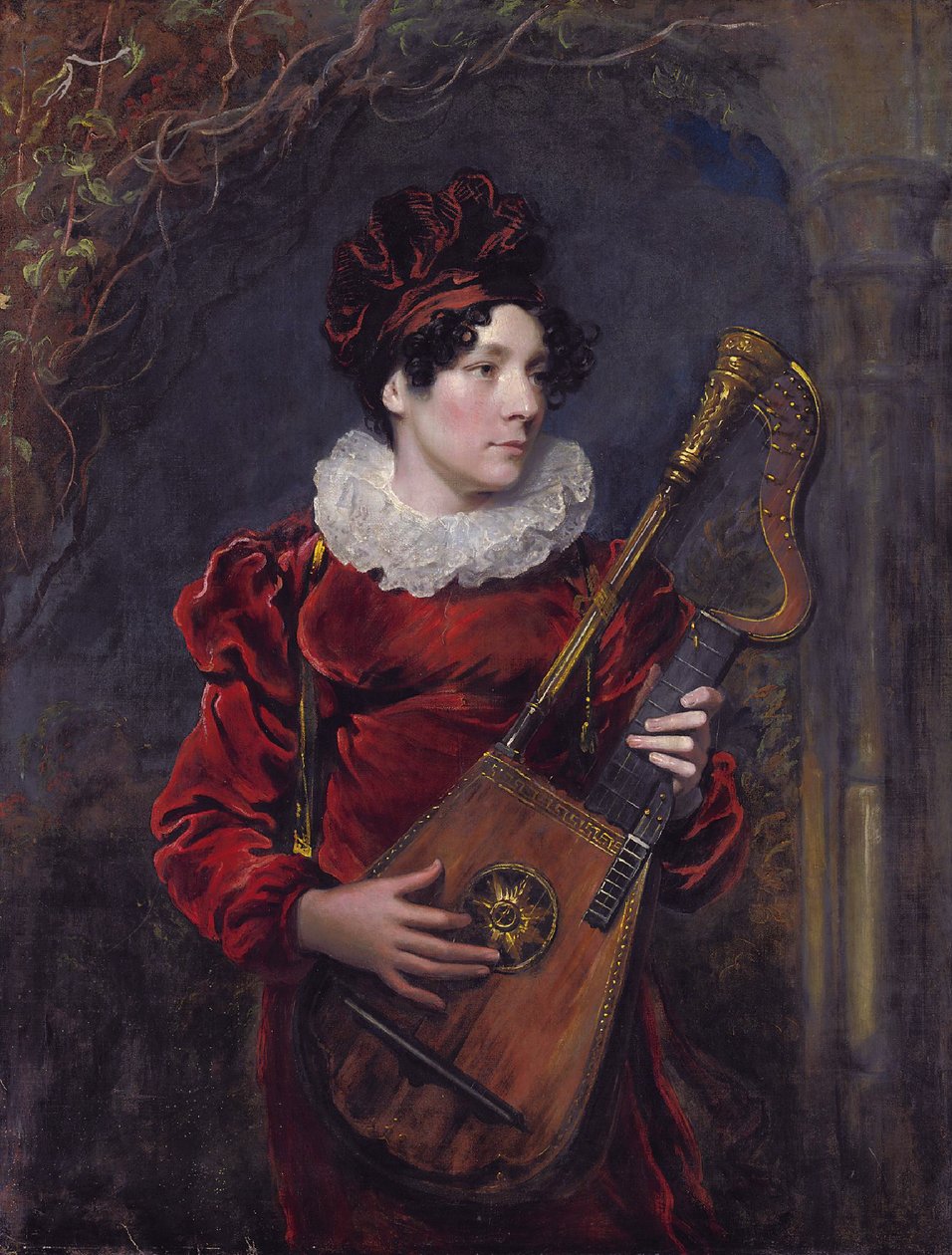 Portret van Kitty Stephens, later gravin van Essex (1794 - 1882) door George Henry Harlow