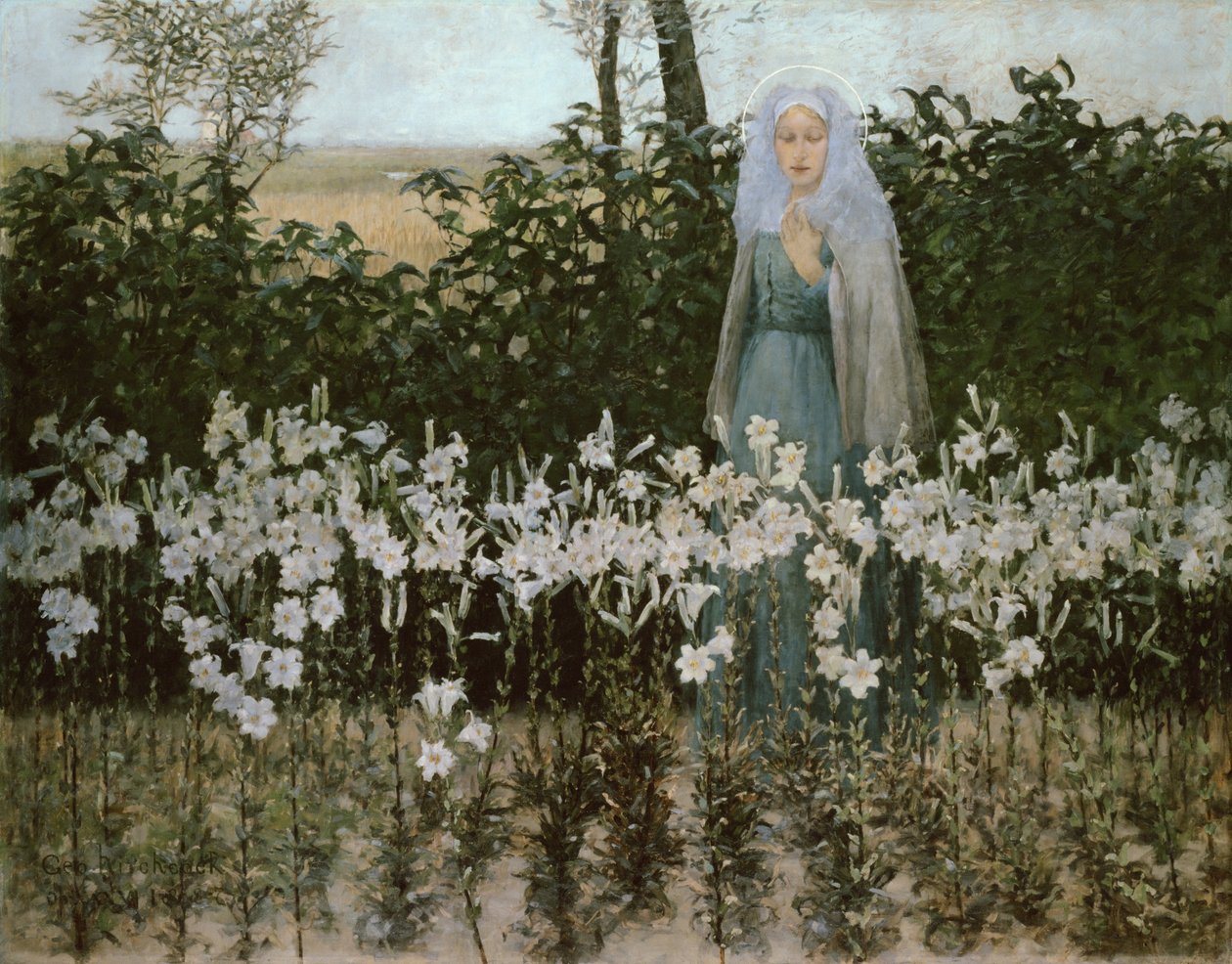 De annunciatie, 1887 door George Hitchcock