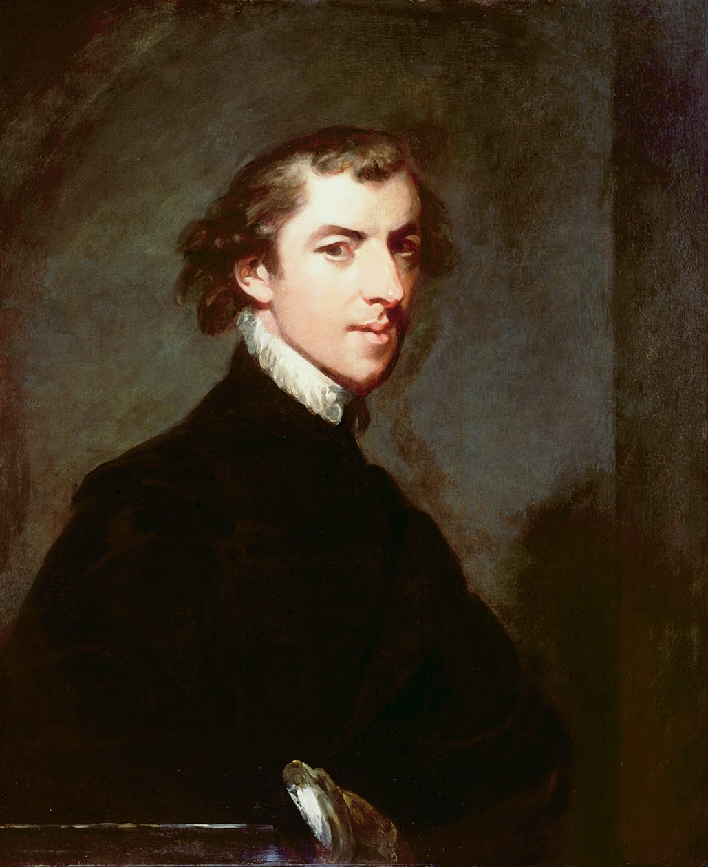 Zelfportret, ca. 1780 door George Huddesford