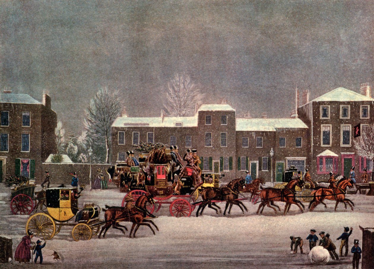 Nadering van Kerstmis, 19e eeuw, 1927 door George Hunt