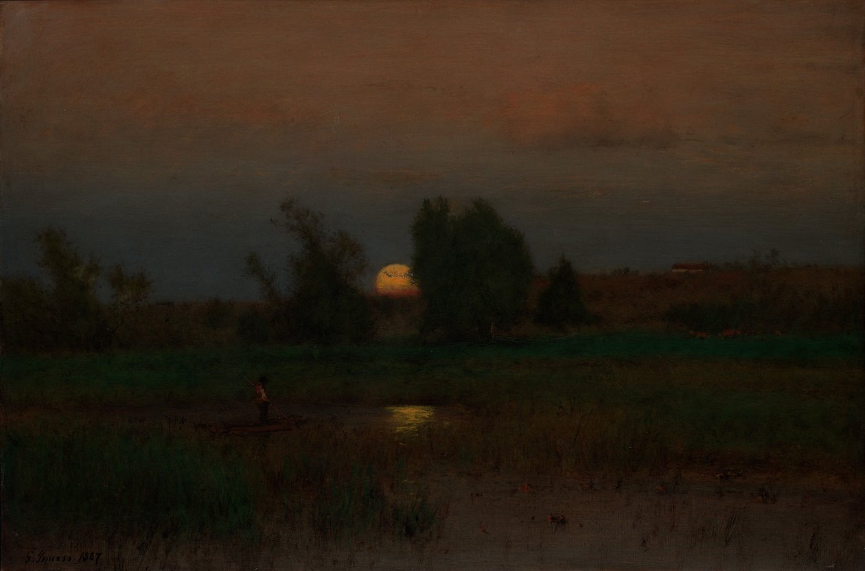 Maanopgang door George Inness