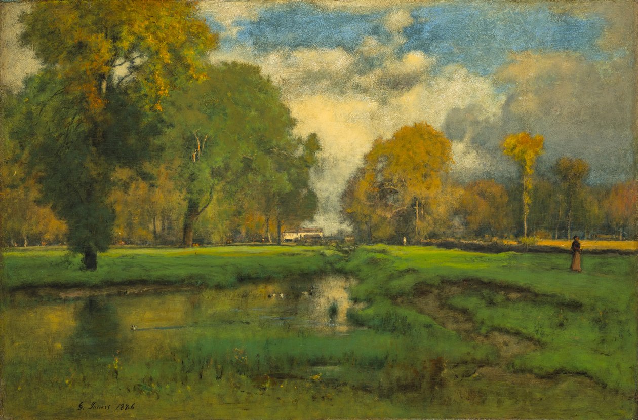 oktober door George Inness