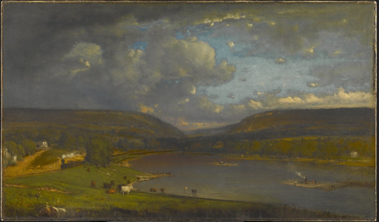 Aan de Delaware River door George Inness