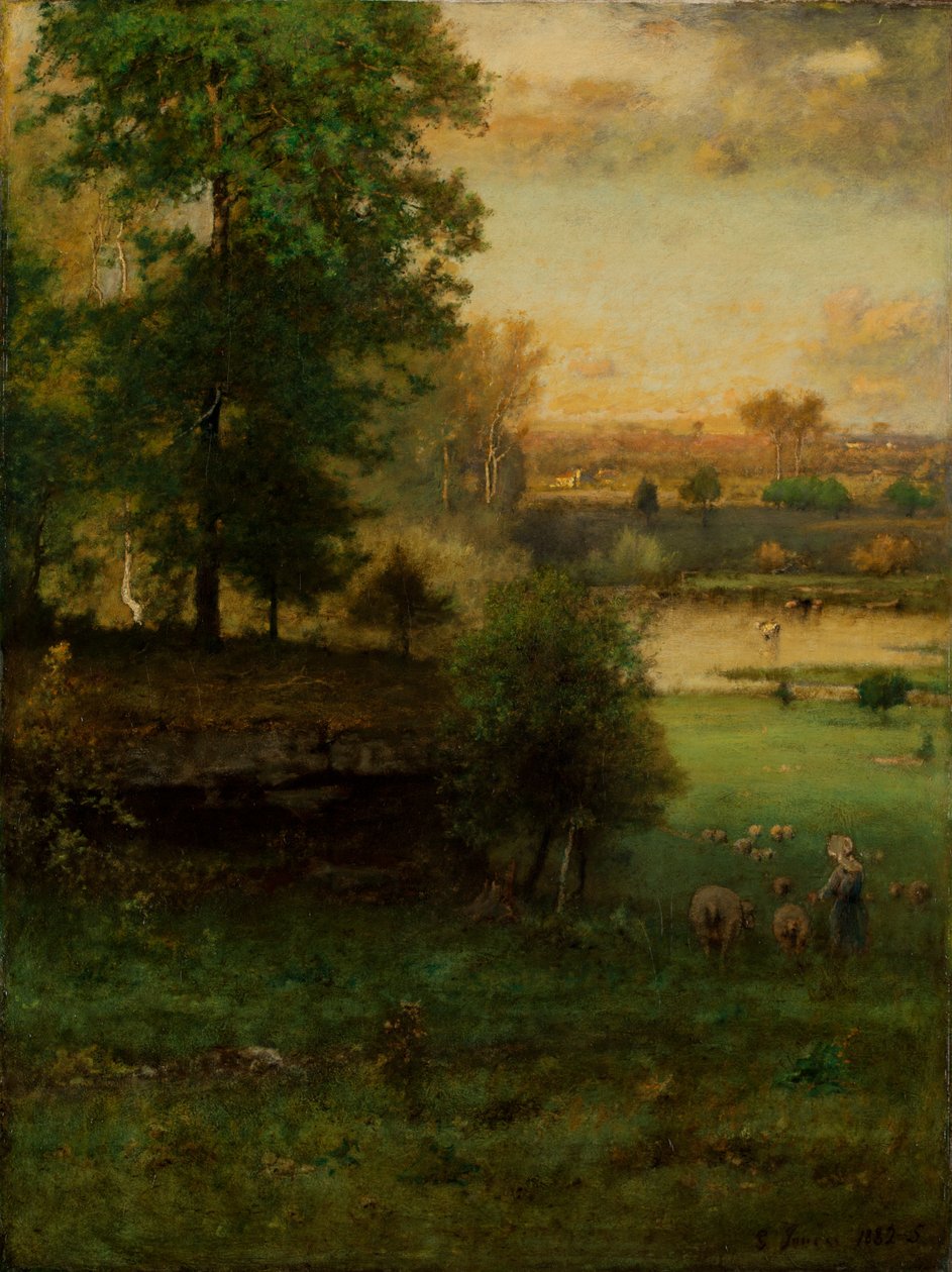 Tafereel in Durham, een idylle door George Inness