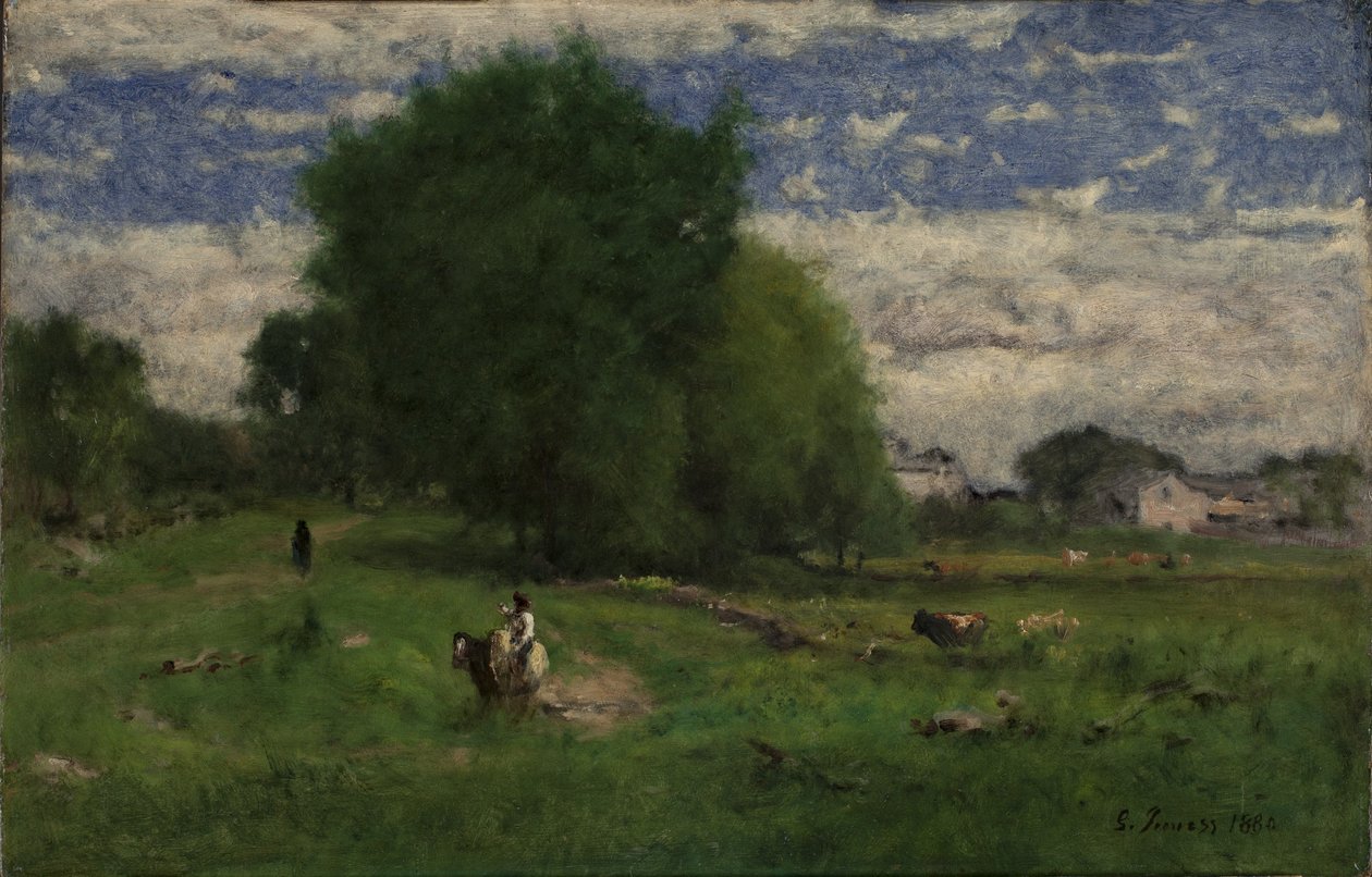 De weg naar het dorp, Milton door George Inness