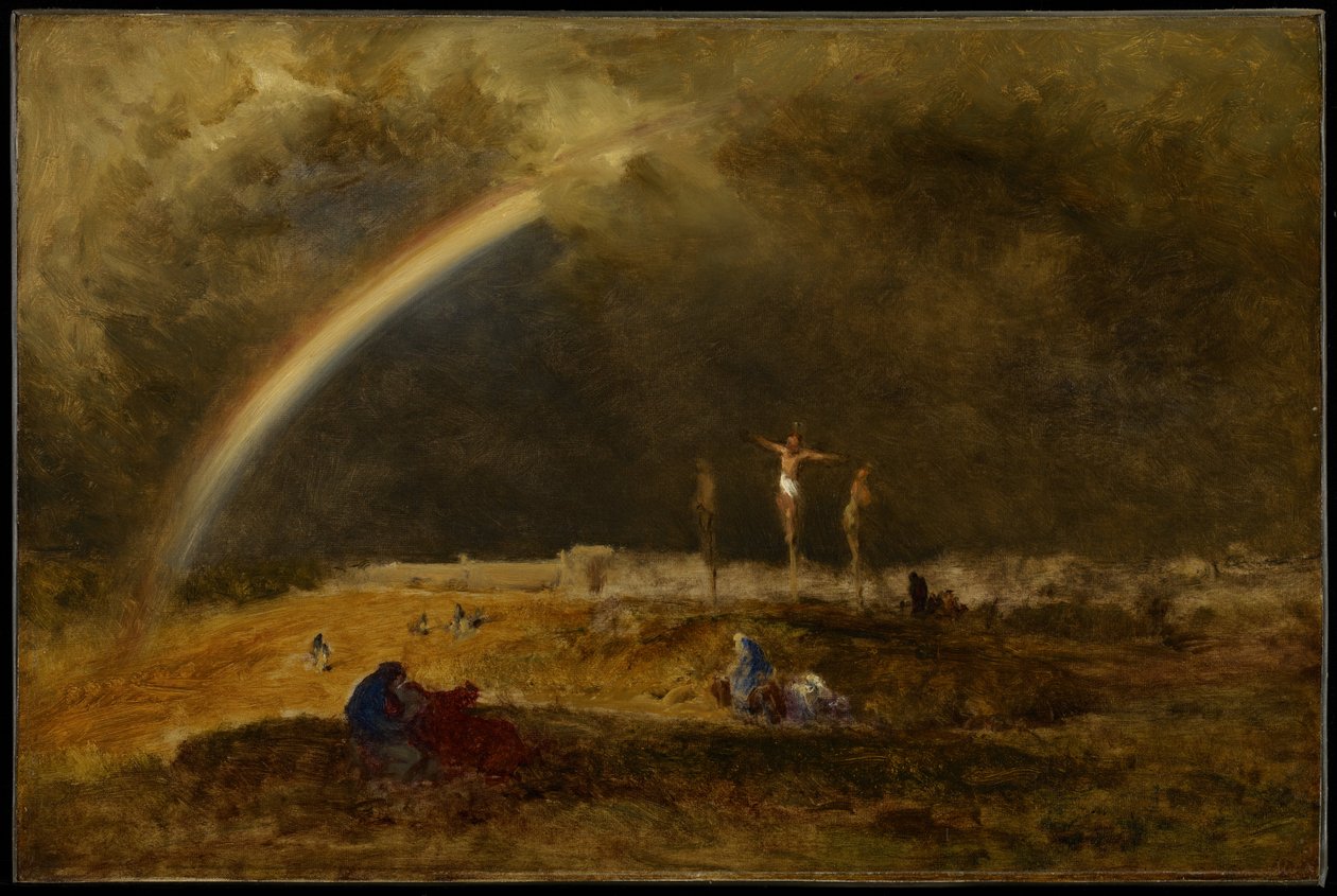 De overwinning op Golgotha door George Inness