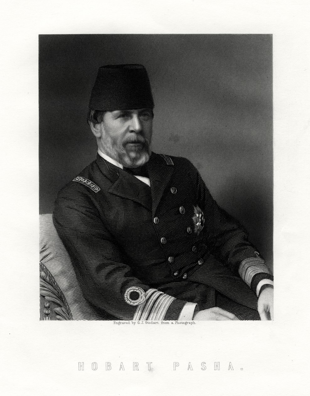Augustus Charles Hobart-Hampden, 1822-1886, Engelse marinekapitein door George J. Stodart