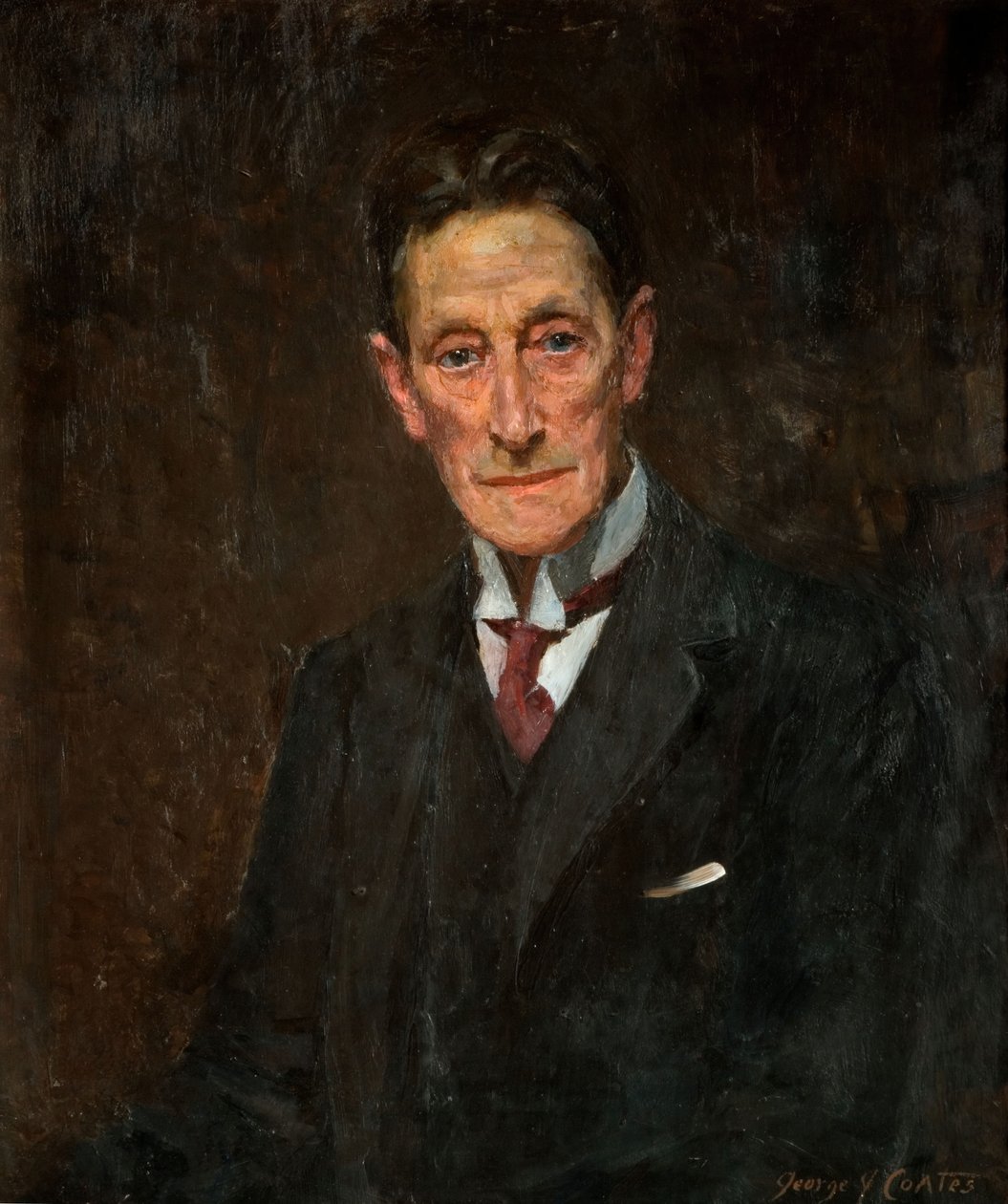 Portret van Sir Johnston Forbes-Robertson, 1900-1925 door George James Coates