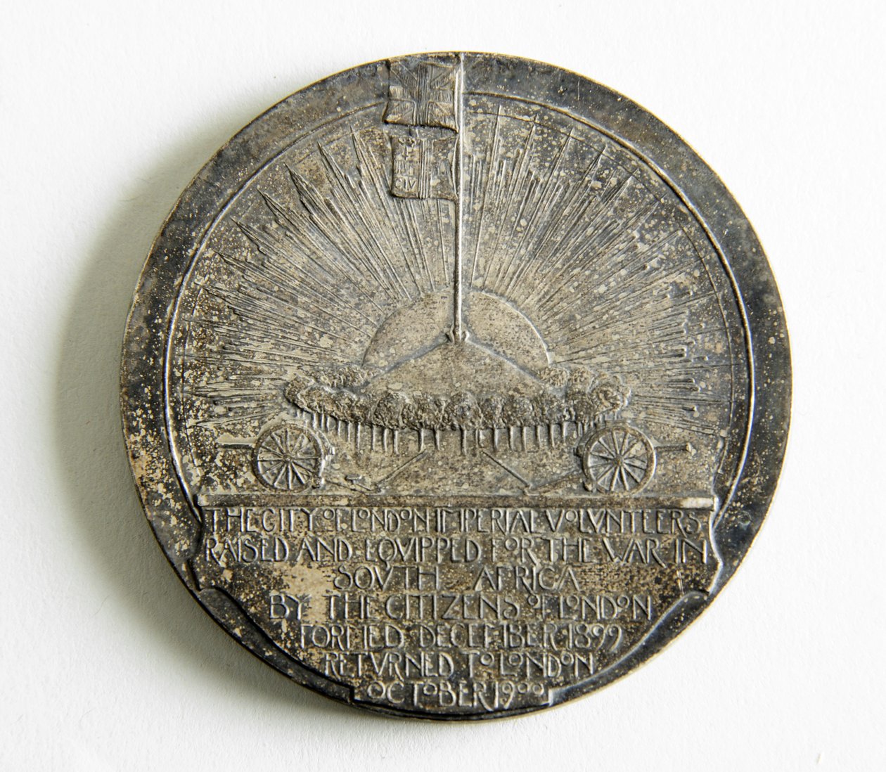 Medaille ter herdenking van de terugkeer van de City Imperial Volunteers uit de Boerenoorlog door George James Frampton