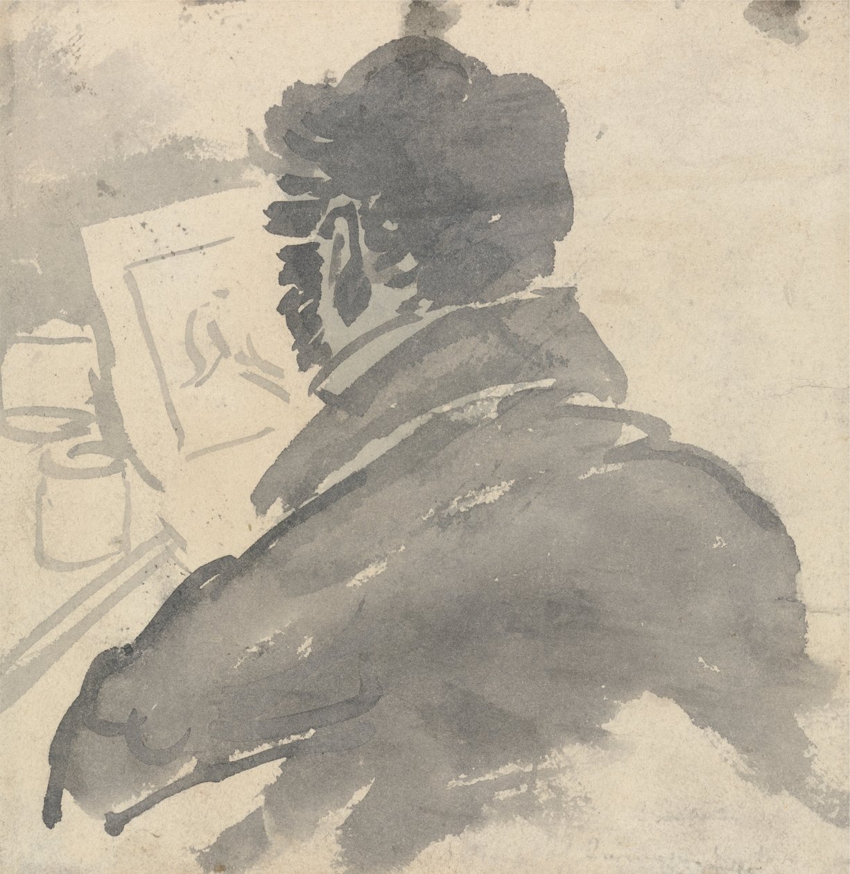 Studie van J.M.W. Turner aan het schetsen door George Jones