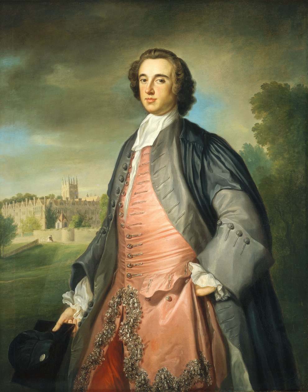 Een afgestudeerde van Merton College, Oxford, ca. 1754-1755 door George Knapton