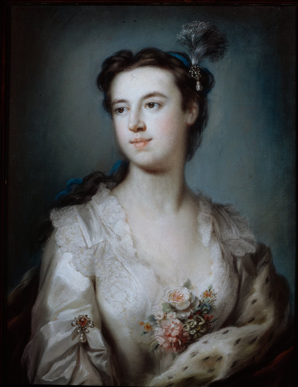 Portret van Lady Dorothy Boyle, Gravin van Euston door George Knapton