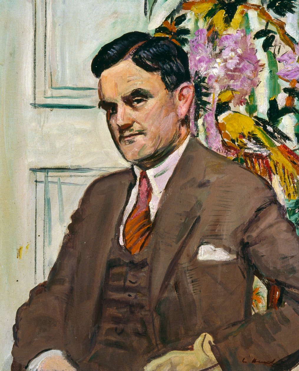 Dr. Tom J Honeyman, Directeur van Glasgow Kunstgalerijen 1939-54, c.1930 door George Leslie Hunter