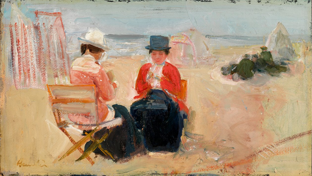 De Rode Jas, ca. 1910-14 door George Leslie Hunter