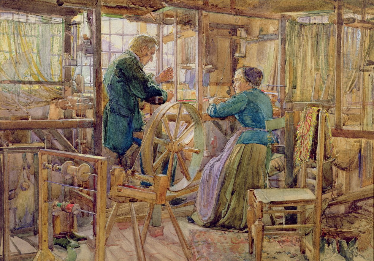Wevers, in Coventry, 1895 door George Lilly Anderson