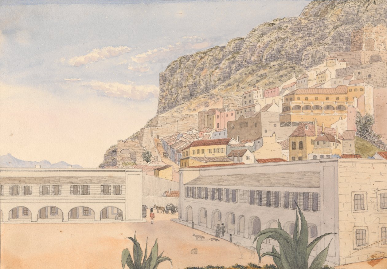 Officierskwartieren en kazematten, Gibraltar door George Lothian Hall