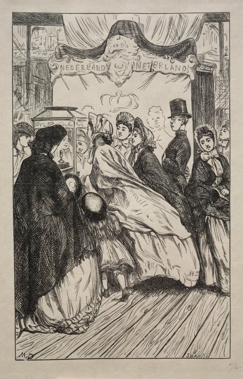 Juwelen - Op de Grote Tentoonstelling, 1862 door George Louis Palmella Busson Du Maurier