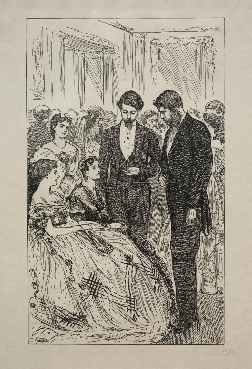 Veel drukte om niets, 1866 door George Louis Palmella Busson Du Maurier