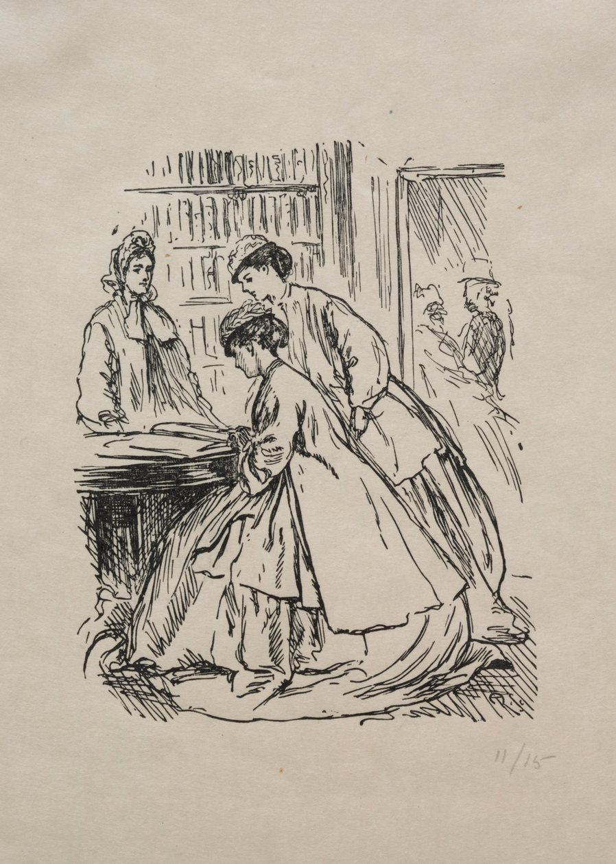 Veel drukte om niets, 1866 door George Louis Palmella Busson Du Maurier