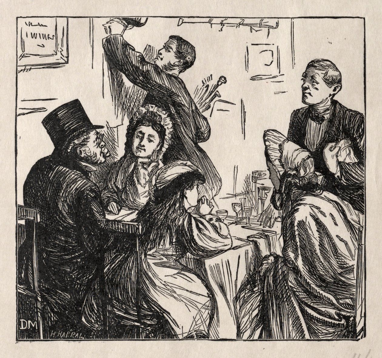 Verfrissing - Op de Grote Tentoonstelling, 1862 door George Louis Palmella Busson Du Maurier