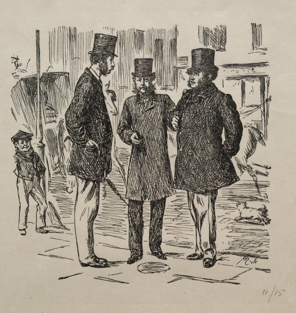 Het kleine moment voor de introductie, 1865 door George Louis Palmella Busson Du Maurier