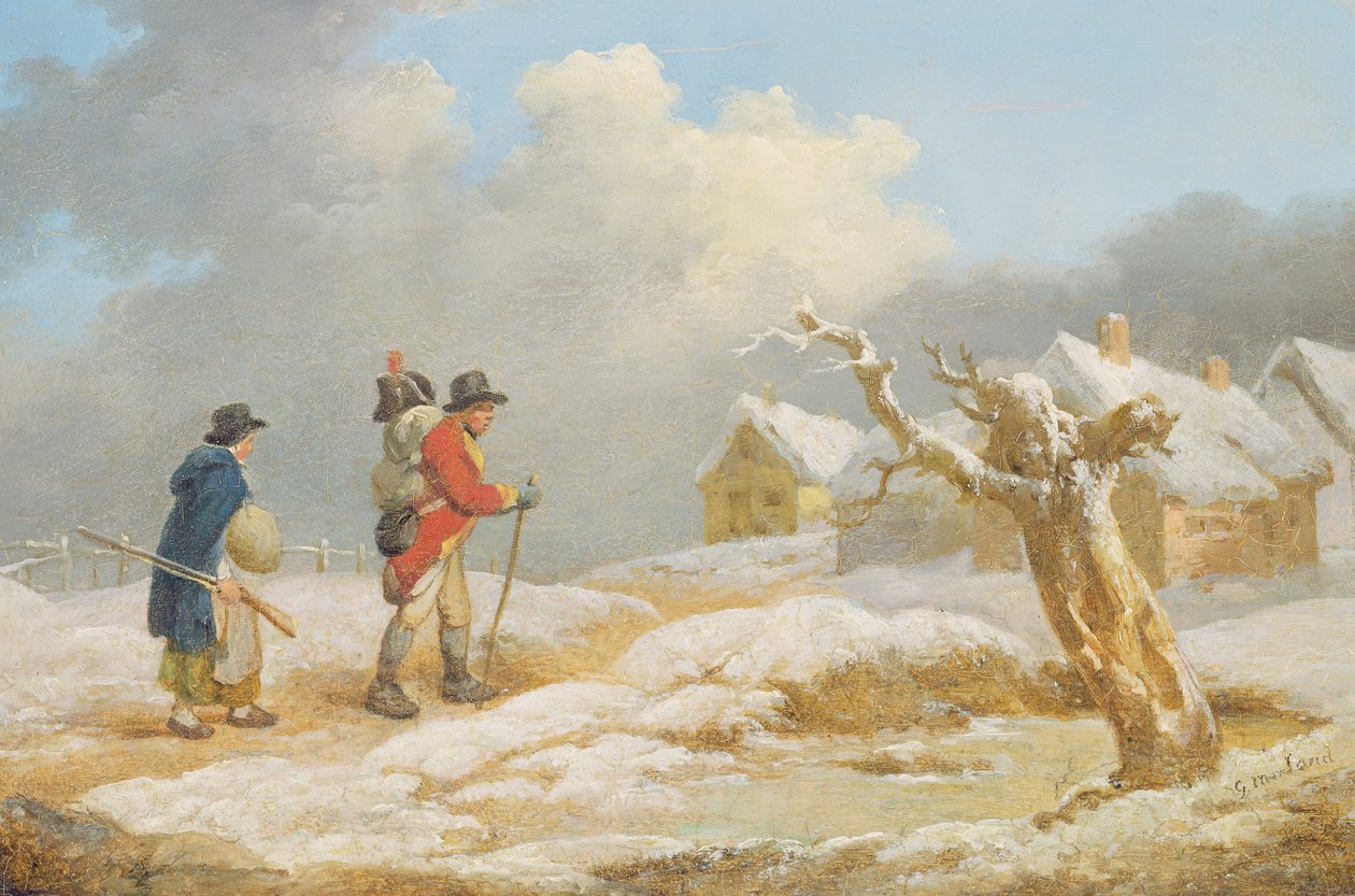 De terugkeer van een soldaat door George Morland