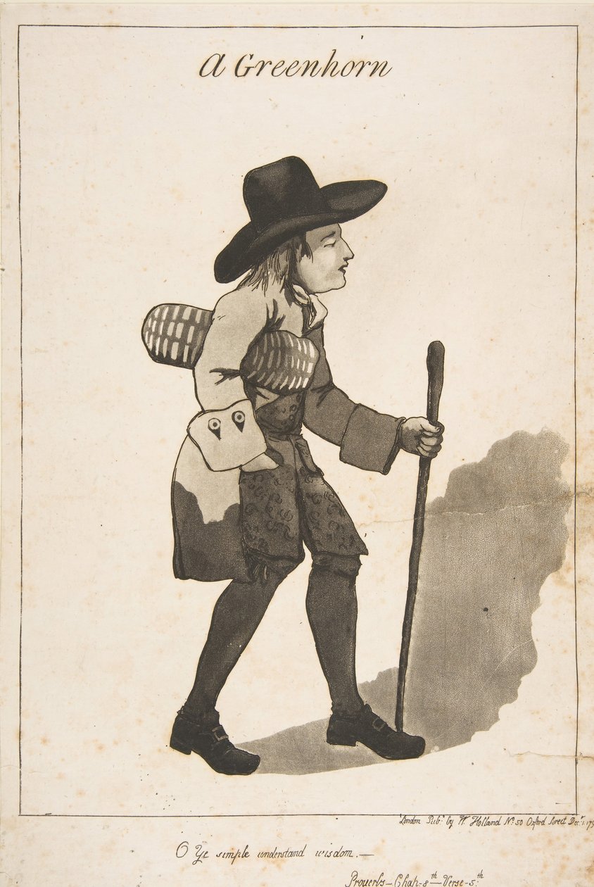 Een groentje, 1 december 1790 door George Moutard Woodward