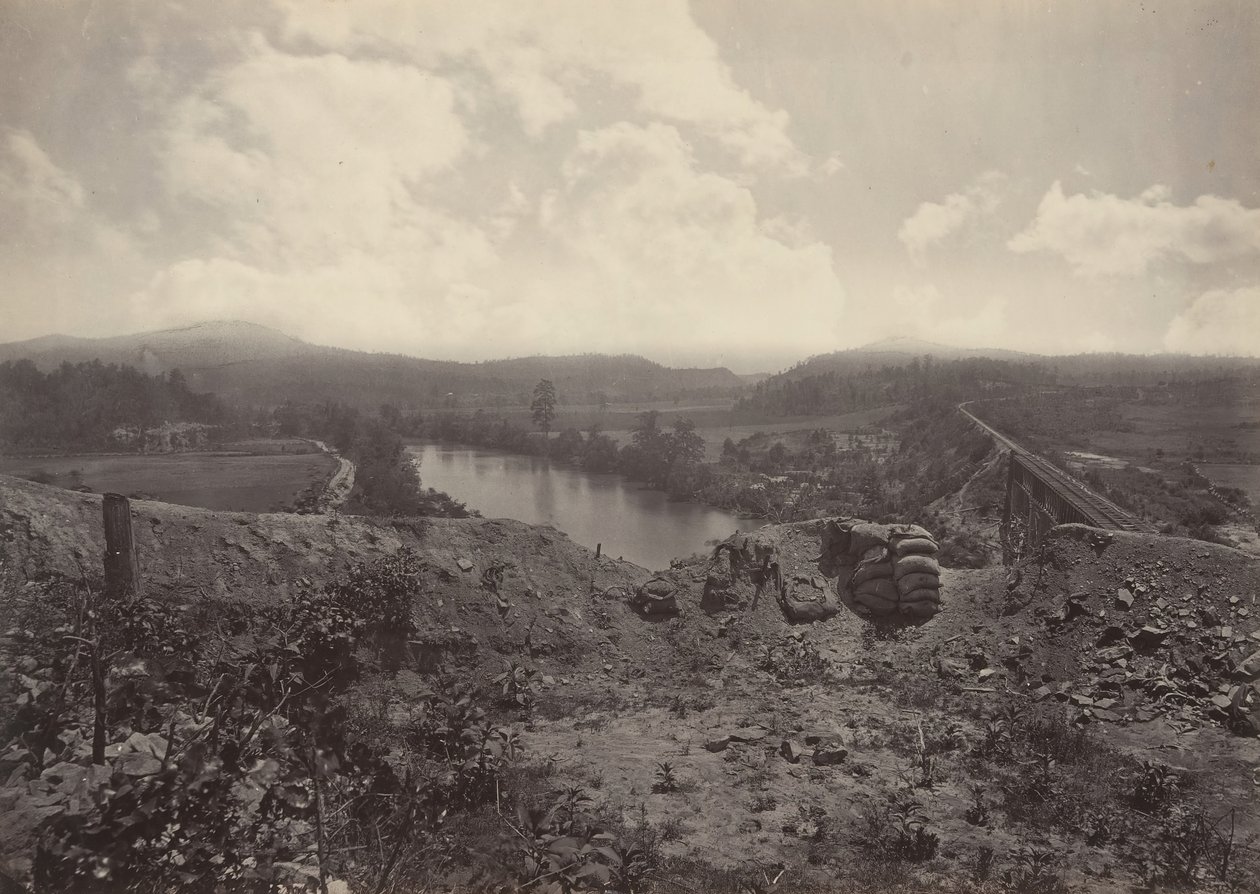 Allatoona vanaf de Etawah, 1860s door George N. Barnard