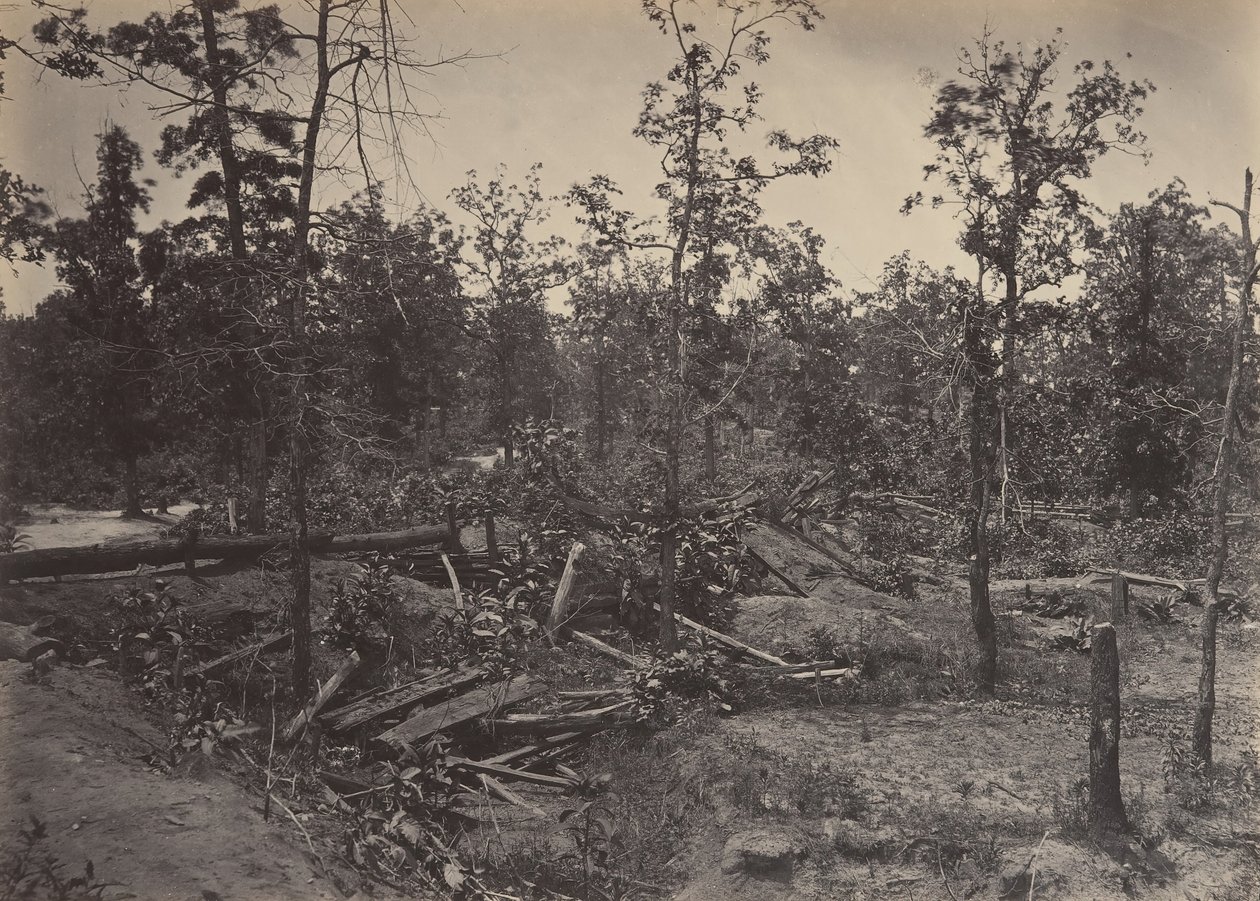 Slagveld van Atlanta, Georgia, 22 juli 1864 No. 1, 1860s door George N. Barnard
