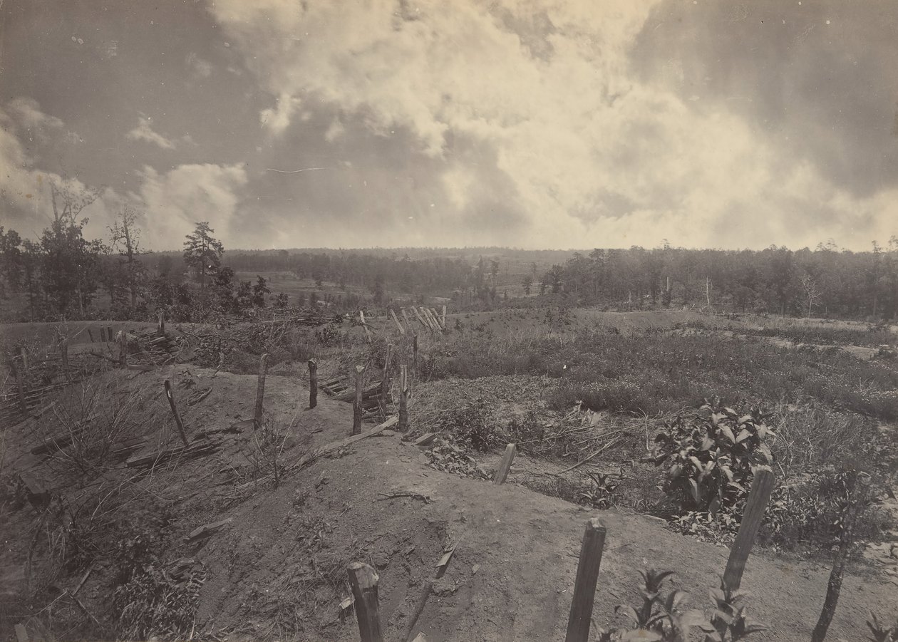 Slagveld van Atlanta, Georgia, 22 juli 1864 nr. 2 door George N. Barnard