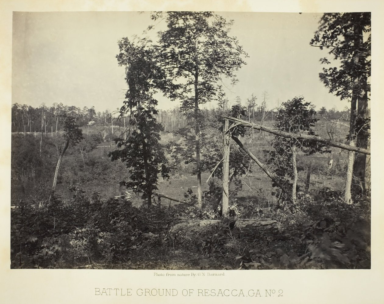 Slagveld van Resacca, GA, Nr. 2 door George N. Barnard