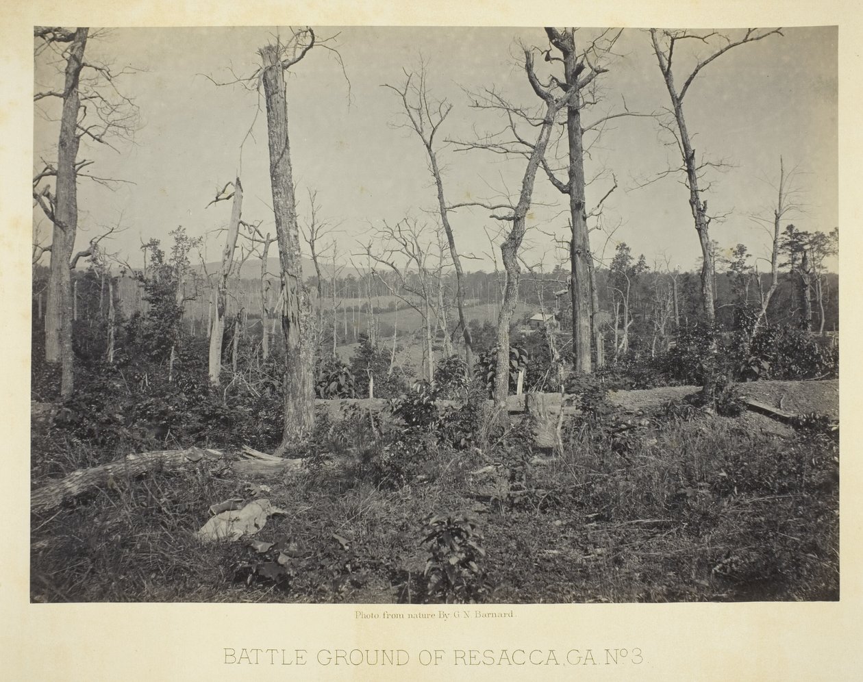 Slagveld van Resacca, GA, nr. 3 door George N. Barnard
