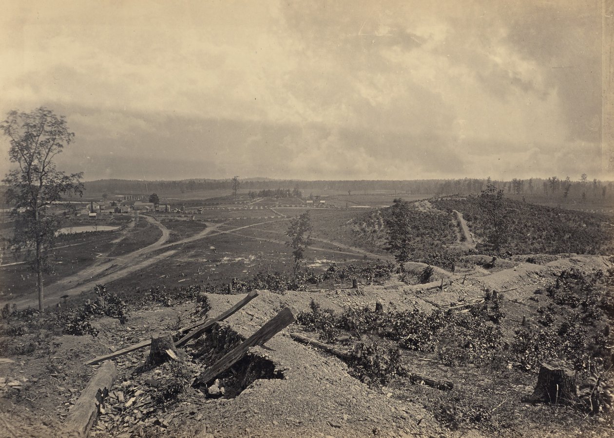 Slagveld van Resaca, Georgia, nr. 4 door George N. Barnard