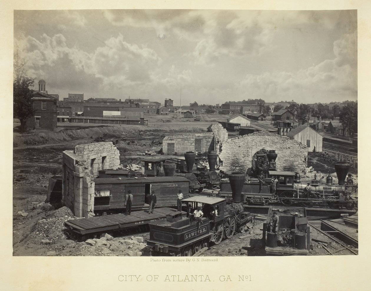 Stad Atlanta, GA, nr. 1, 1866 door George N. Barnard