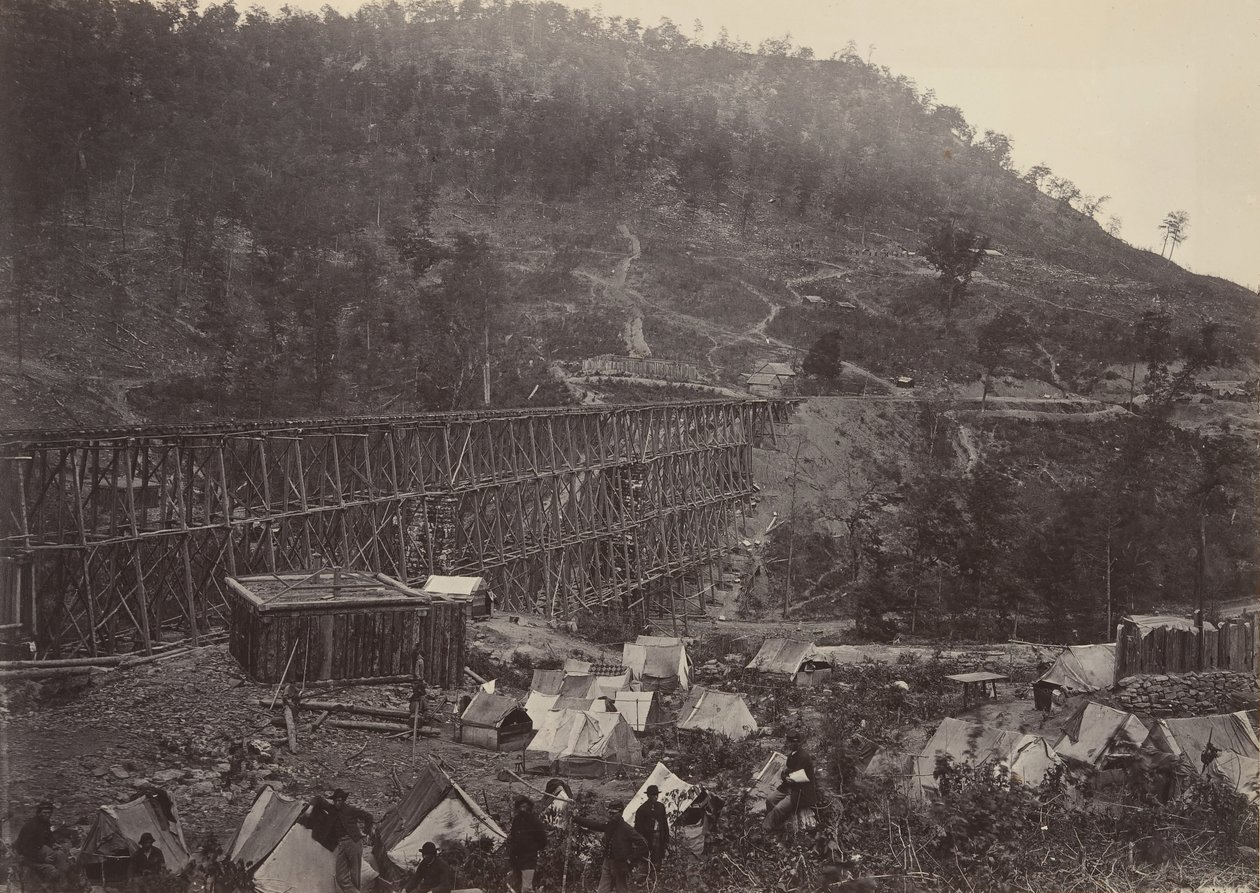Pas in de Racoon Range, Whiteside No. 1, 1860s door George N. Barnard