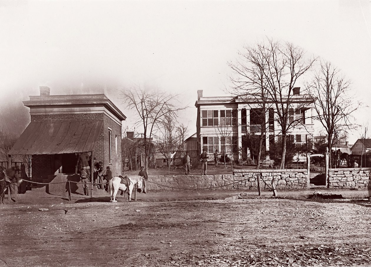 Provost Marshals Hoofdkwartier, Chattanooga, ca. 1864 door George N. Barnard