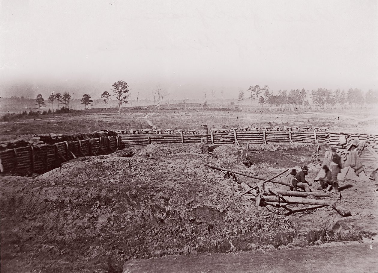 Opstandige versterkingen voor Atlanta, ca. 1864 door George N. Barnard
