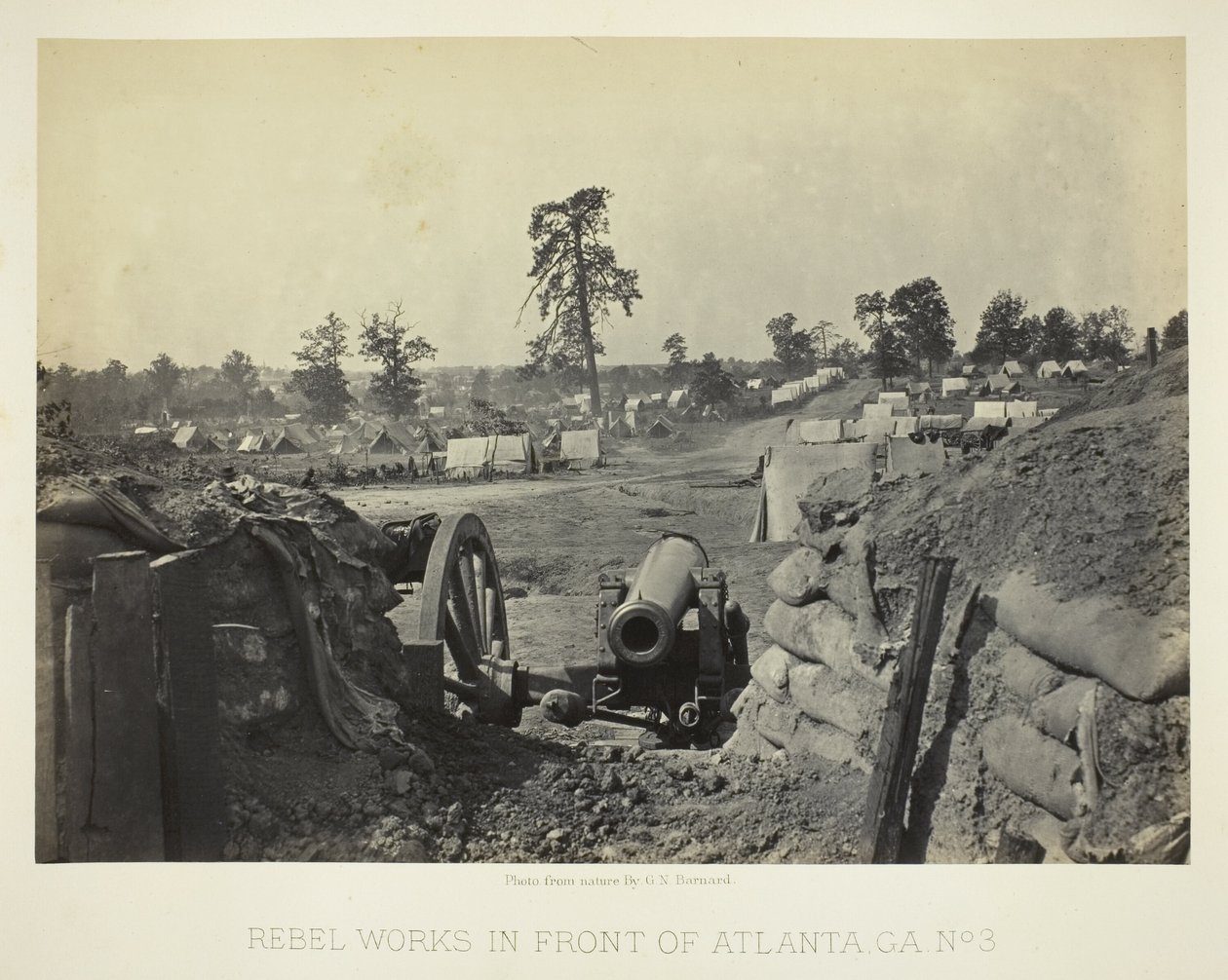 Rebellenwerken voor Atlanta, GA, nr. 3 door George N. Barnard